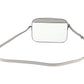 Jet Set Item Large East West Signature Leather Zip Chain Crossbody Handbag (Bright White Signature)
