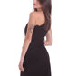 Black Polyester Women Dress