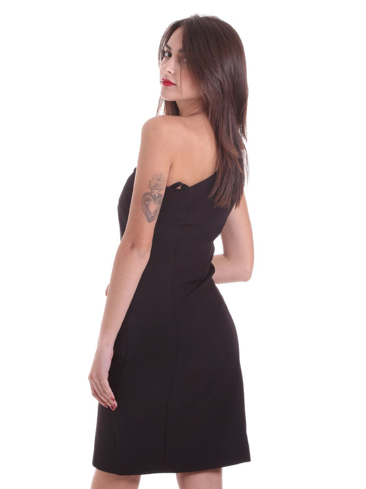 Black Polyester Women Dress