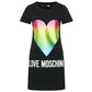 Chic Heart Print Cotton Dress