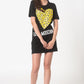 Chic Black Dress with Signature Front Design