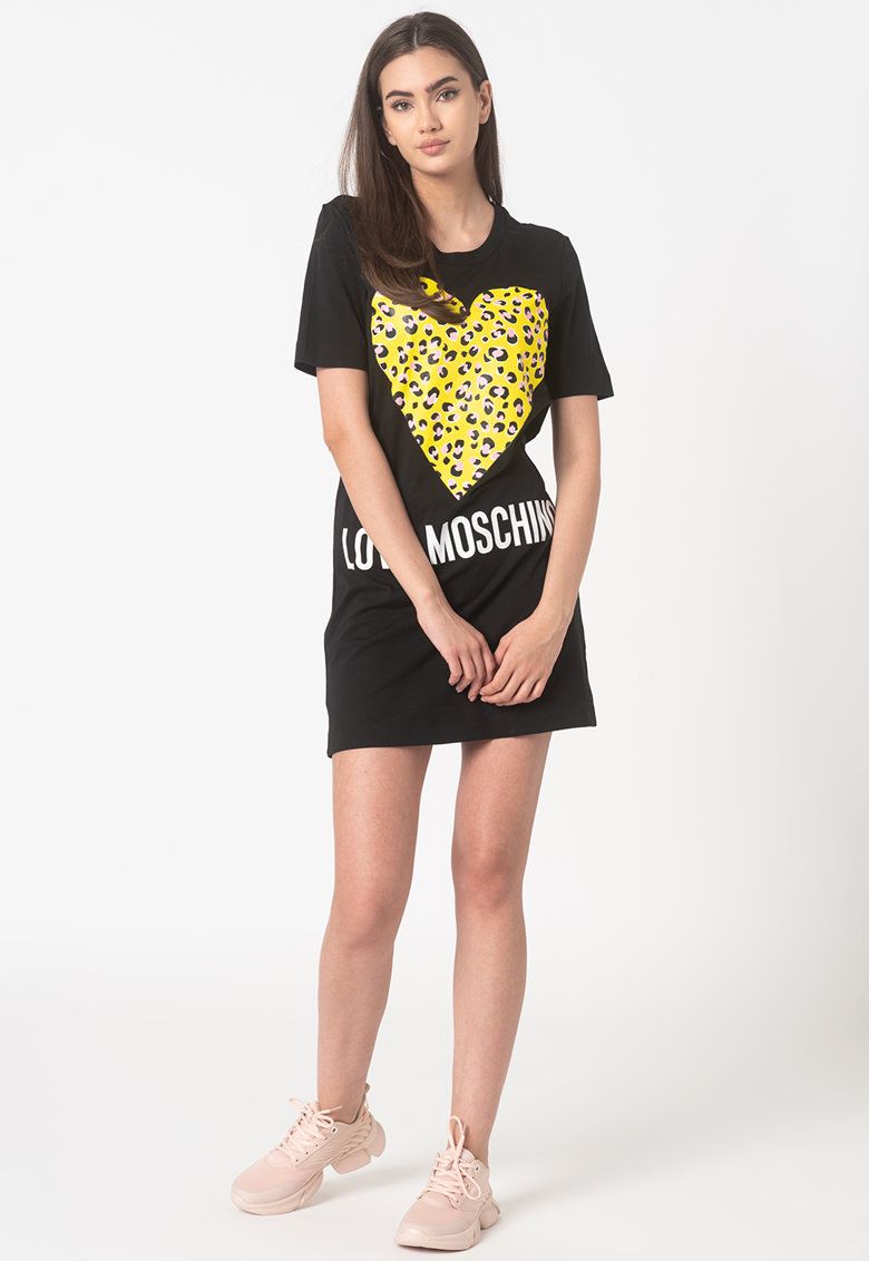 Chic Black Dress with Signature Front Design