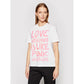 White Cotton Women T-Shirt