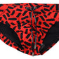 Vibrant Orange Patterned Swim Briefs