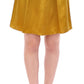 Elegant Silk A-Line Skirt in Luxe Gold
