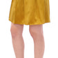 Elegant Silk A-Line Skirt in Luxe Gold
