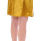 Elegant Silk A-Line Skirt in Luxe Gold