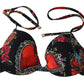 Chic Heart Print Bikini Top - Summer Ready