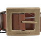 Elegant Sicilian Western Leather Belt