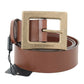 Elegant Sicilian Western Leather Belt