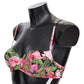 Elegant Pink Floral Bikini Top