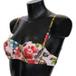 Vibrant Floral Bikini Top - Lightweight & Elastic