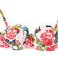 Vibrant Floral Bikini Top - Lightweight & Elastic