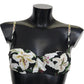 Elegant Floral Print Bikini Top