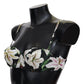 Elegant Floral Print Bikini Top
