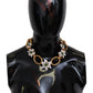 Exquisite Gold Lilium Floral Statement Necklace