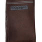 Silk Geometric Fringe Scarf in Earthy Brown