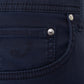 Navy Blue Slim-Fit Cotton Stretch Trousers