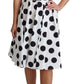 Sleeveless Polka Dot A-Line Dress