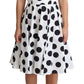 Sleeveless Polka Dot A-Line Dress