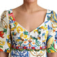Multicolor Majolica Mini Dress Extravaganza