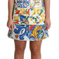 Multicolor Majolica Mini Dress Extravaganza
