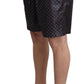 Chic Black Polka Dot Men's Swim Trunks