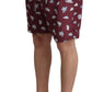 Elegant Maroon Beachwear Trunks