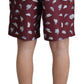 Elegant Maroon Beachwear Trunks