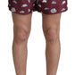Maroon Elegance Men's Swimming Trunks
