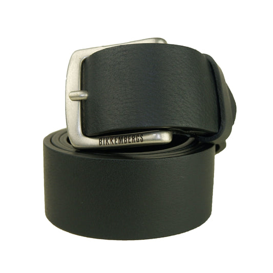 Black Leather Men Belt