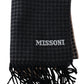 Elegant Houndstooth Wool Scarf