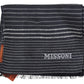 Elegant Wool-Silk Striped Scarf