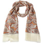 Elegant Wool Scarf with Paisley Pattern