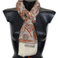 Elegant Wool Scarf with Paisley Pattern