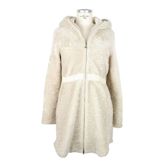 White Leather Women Jacket