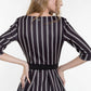 Sleek Scuba Sheath Dress with Zip Accent