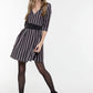 Sleek Scuba Sheath Dress with Zip Accent