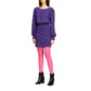 Elegant Purple Viscose Blend Dress