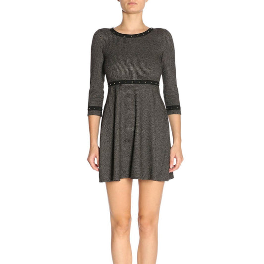 Black Viscosa Women Dress