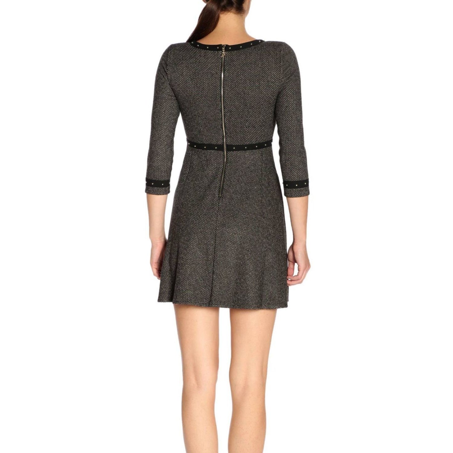 Black Viscosa Women Dress
