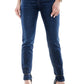 Blue Cotton Women's High-Waisted Jean