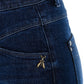 Blue Cotton Women's High-Waisted Jean
