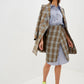 Elegant Tartan Detail Long Dress