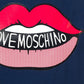 Navy Blue Cotton Women T-Shirt