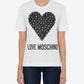 White Cotton Women T-Shirt