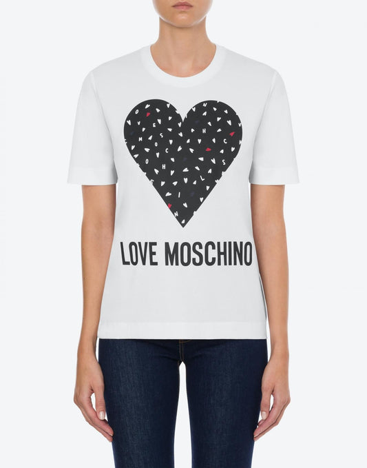 White Cotton Women T-Shirt