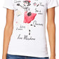 Chic White Designer Tee with Front Brand Motif