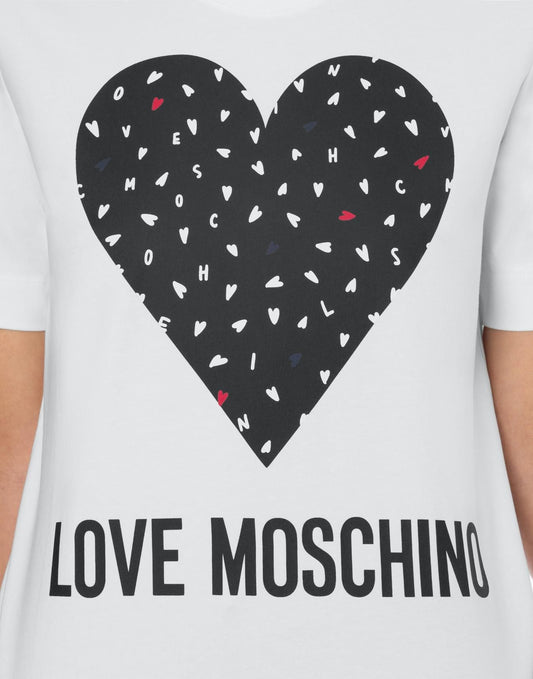White Cotton Women T-Shirt
