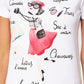 Chic White Designer Tee with Front Brand Motif
